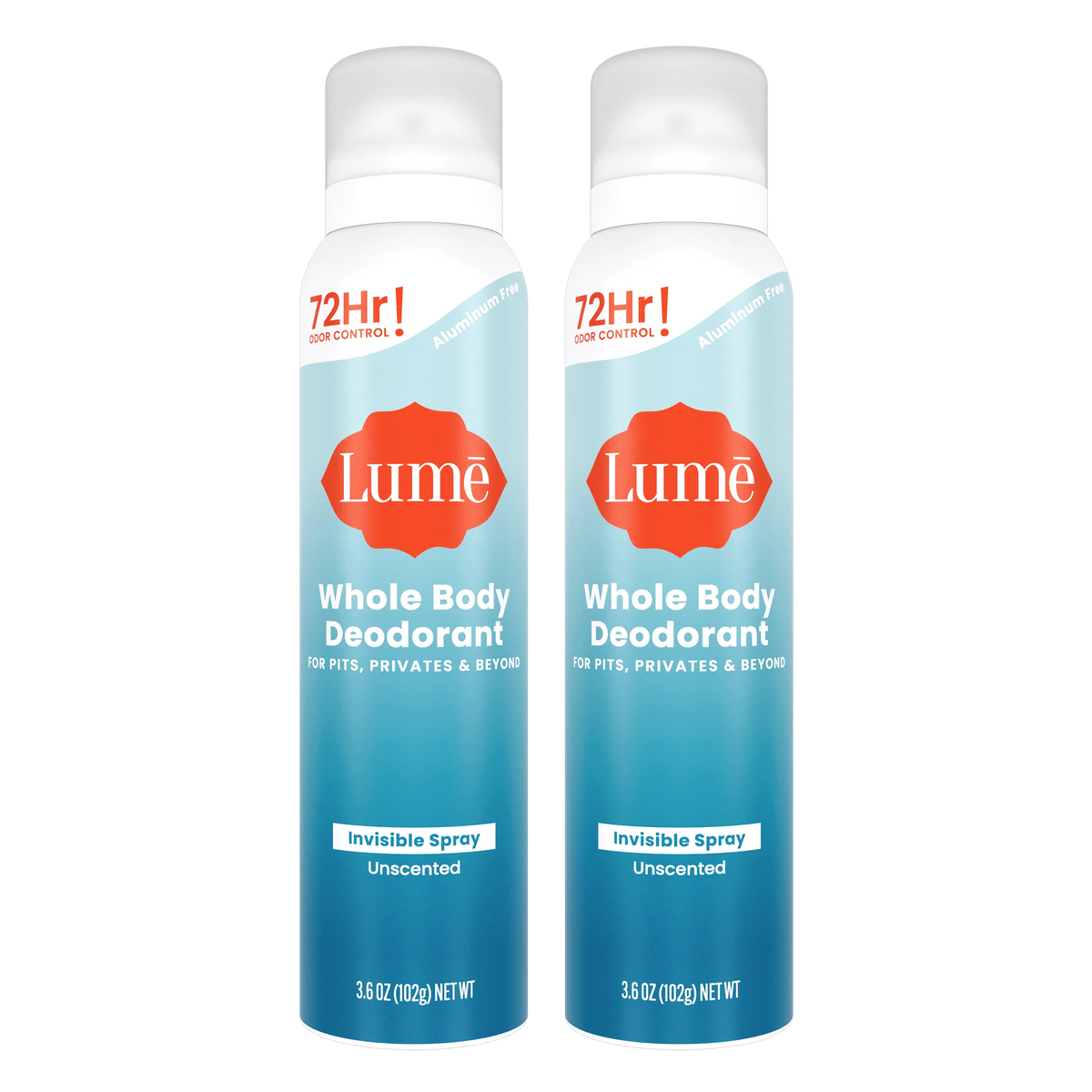 Unscented | Spray Deodorant 2-Pack